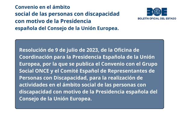 Convenio. Personas con discapacidad